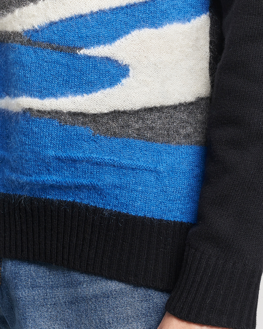 Herr | Tröjor | NN07 | Jason Mohair Wool Sweater Black Multi