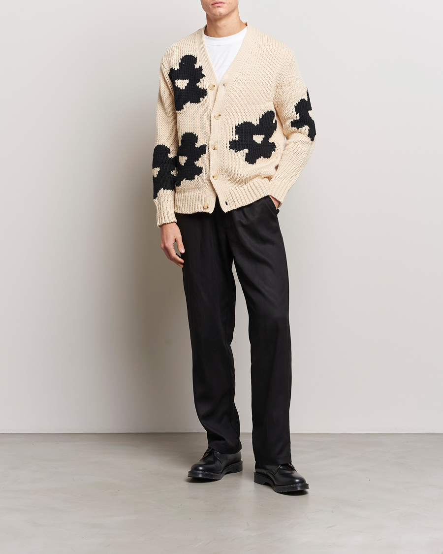 Herr | Tröjor | NN07 | Mika Cardigan Ecru Multi