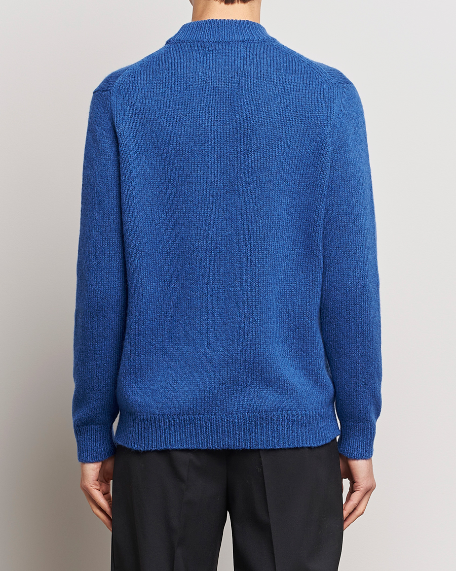 Herr | Tröjor | NN07 | Nick Mock Neck Sweater Blue