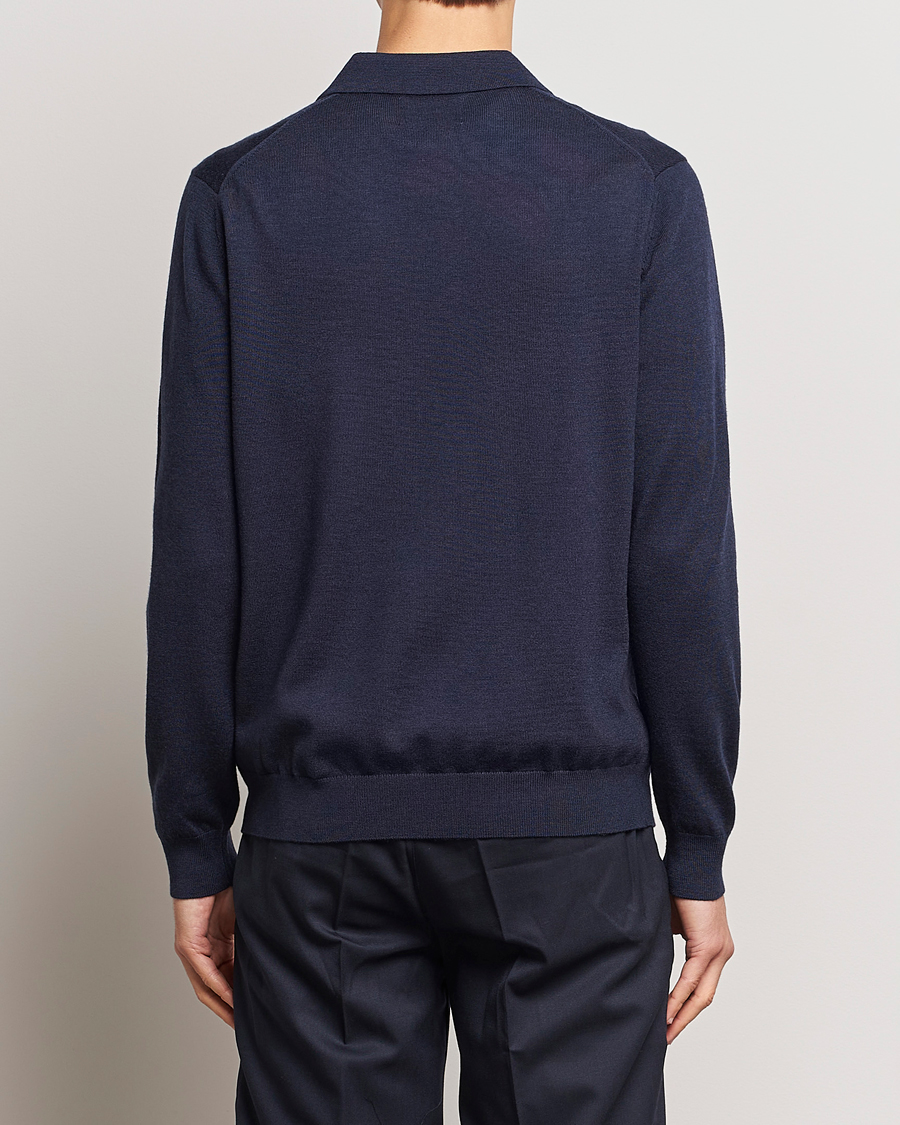 Herr | Tröjor | NN07 | Sergio Half Zip Navy Melange