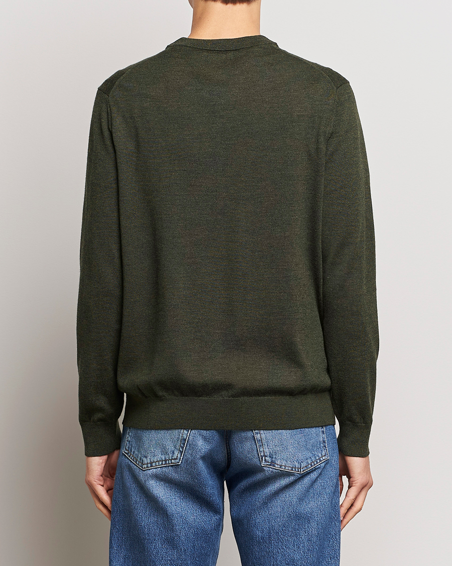 Herr | Tröjor | NN07 | Sergio V-Neck Pullover Dark Green