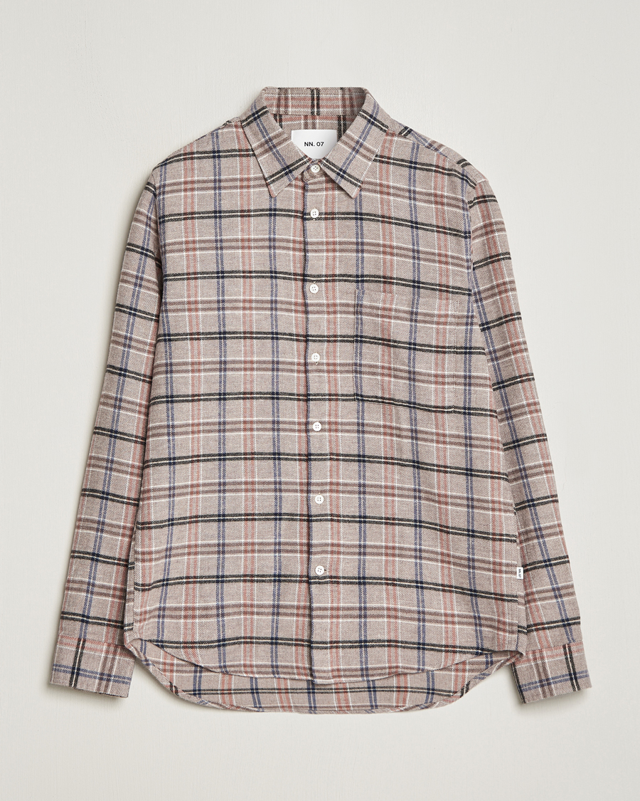 Herr | Skjortor | NN07 | Arne Checked Cotton Shirt Pastel