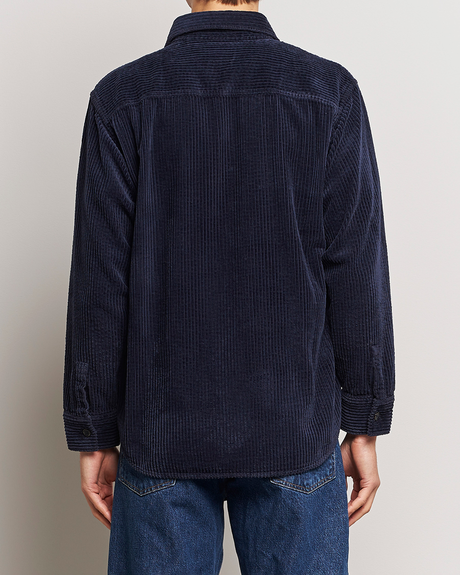 Herr | Skjortor | NN07 | Folmer Corduroy Shirt Navy Blue
