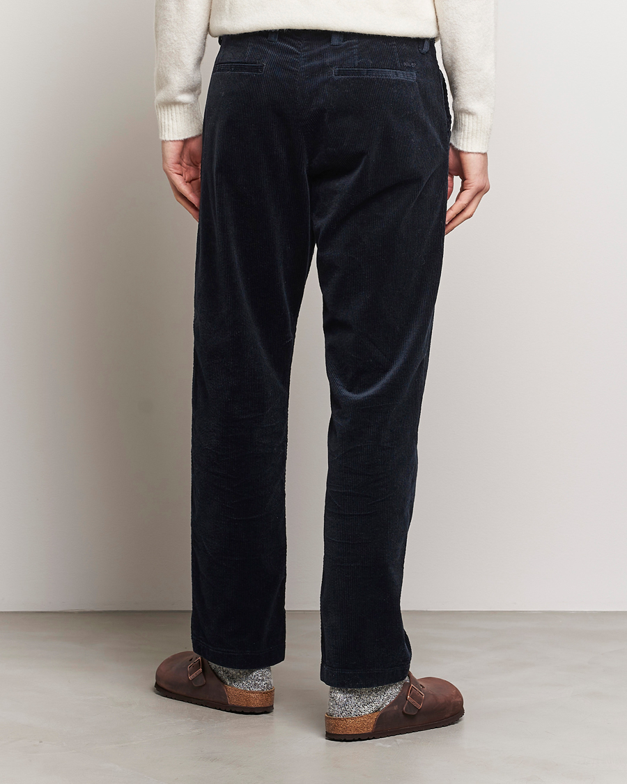 Herr | Byxor | NN07 | Alex Regular Fit Corduroy Pants Navy Blue