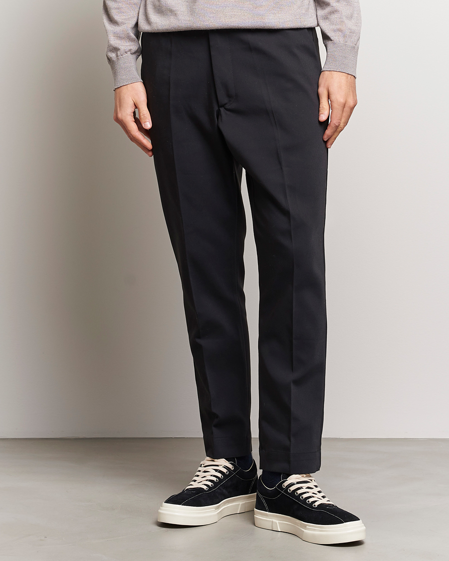 Herr | Byxor | NN07 | Billie Cotton Drawstring Trousers Black