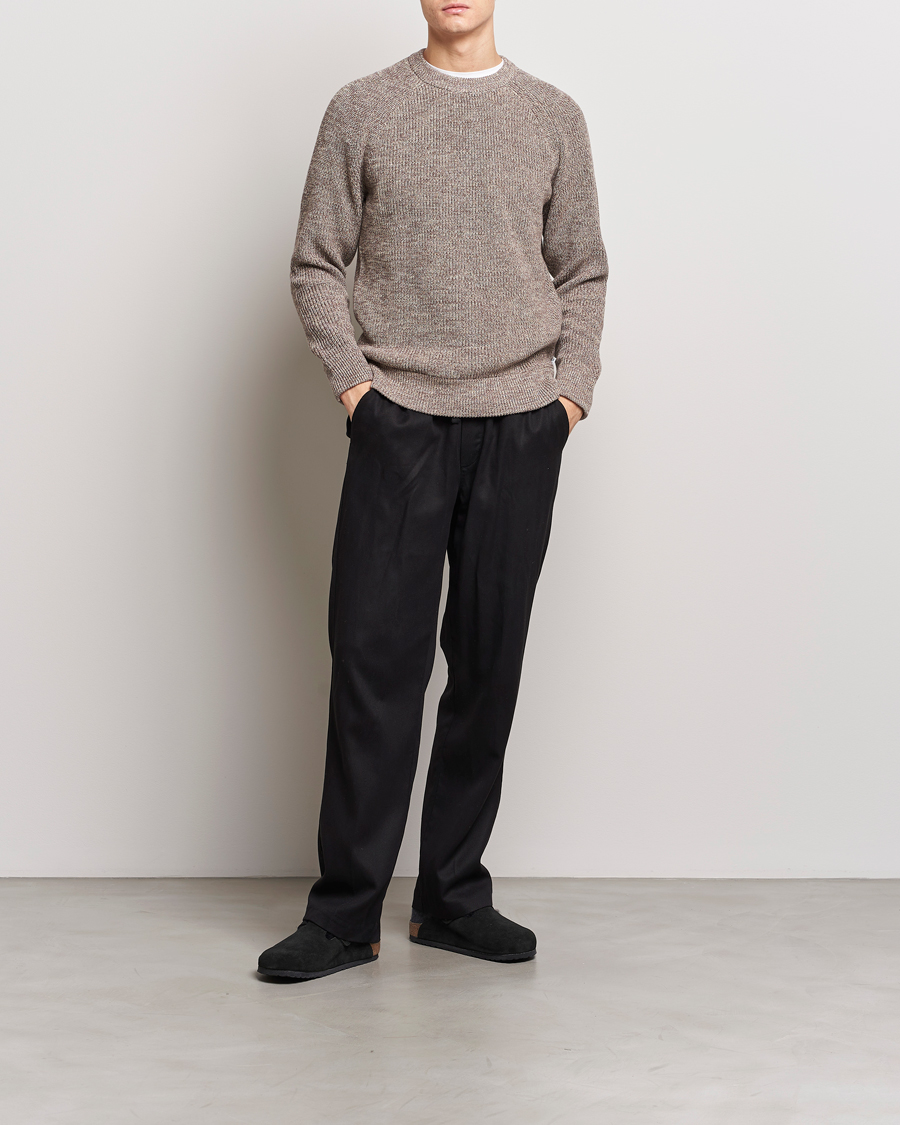 Herr | Tröjor | NN07 | Jacobo Cotton Crewneck Sweater Iron Melange