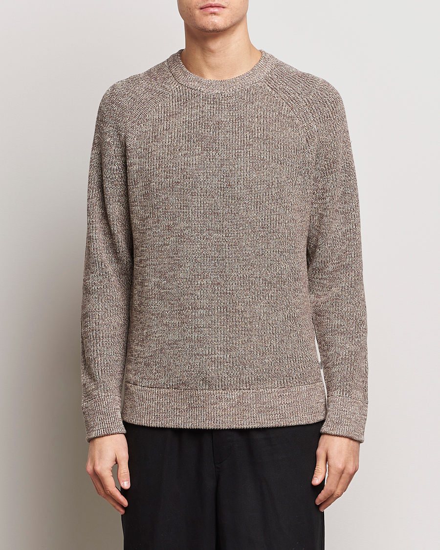 Herr | Tröjor | NN07 | Jacobo Cotton Crewneck Sweater Iron Melange