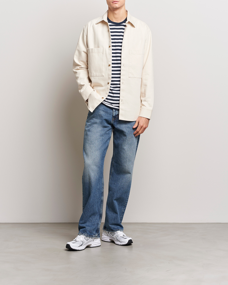 Herr | Skjortor | NN07 | Freddy Cotton Overshirt Ecru