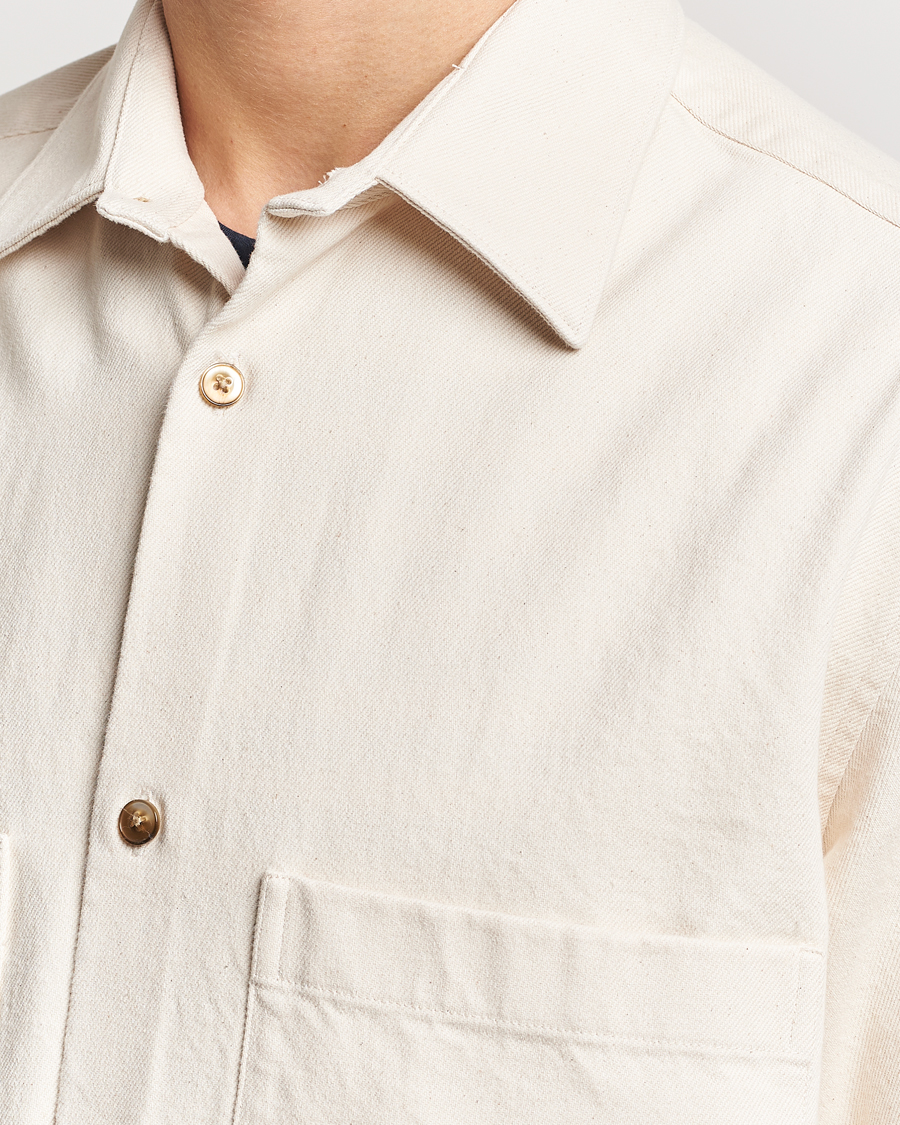 Herr | Skjortor | NN07 | Freddy Cotton Overshirt Ecru