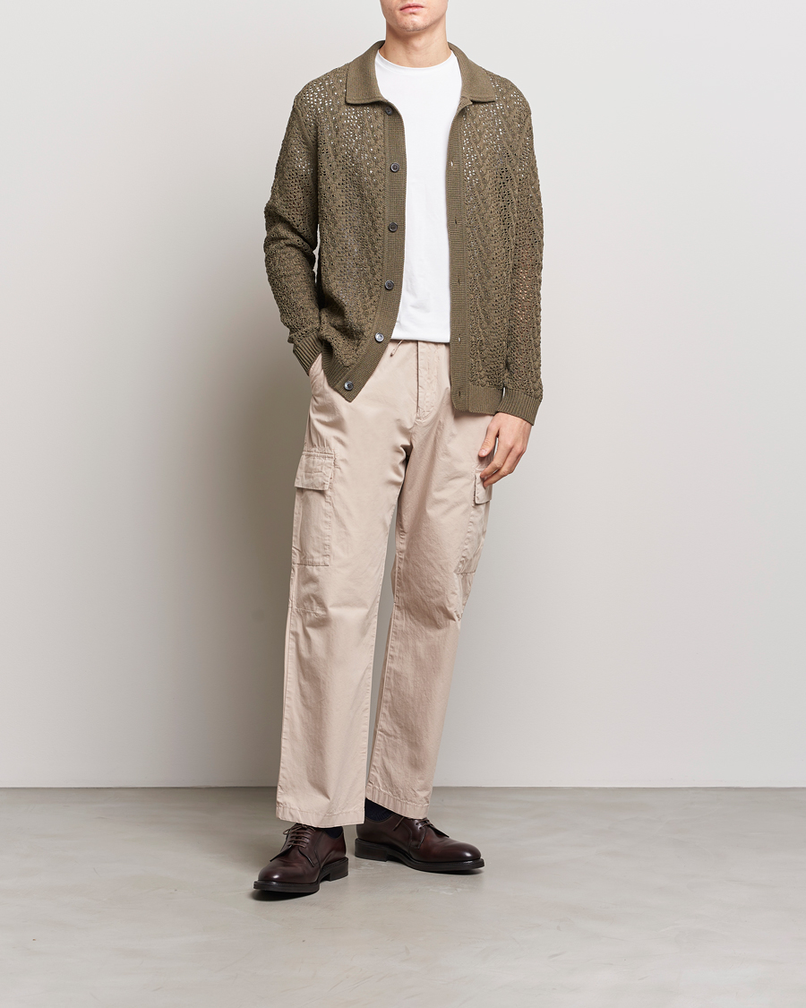Herr | Byxor | NN07 | Carson Cargo Pants Khaki Sand