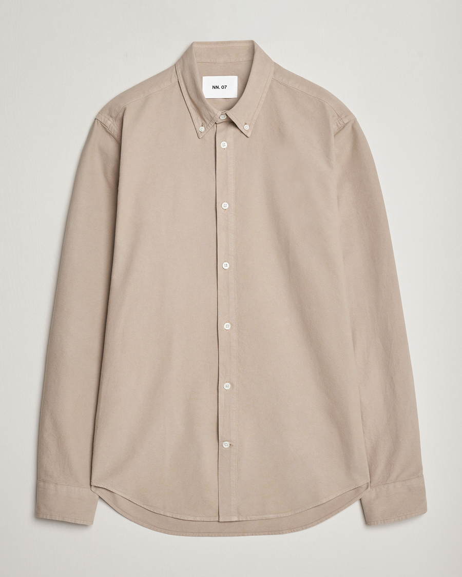 Herr | Skjortor | NN07 | Arne Button Down Oxford Shirt Khaki Sand