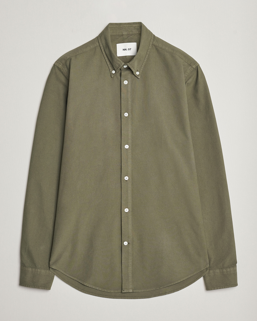 Herr | Skjortor | NN07 | Arne Button Down Oxford Shirt Dark Green