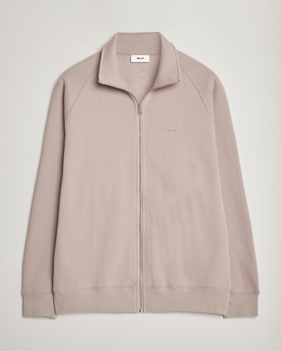 Herr | Tröjor | NN07 | Carlo Full-Zip Sweatshirt Khaki Sand