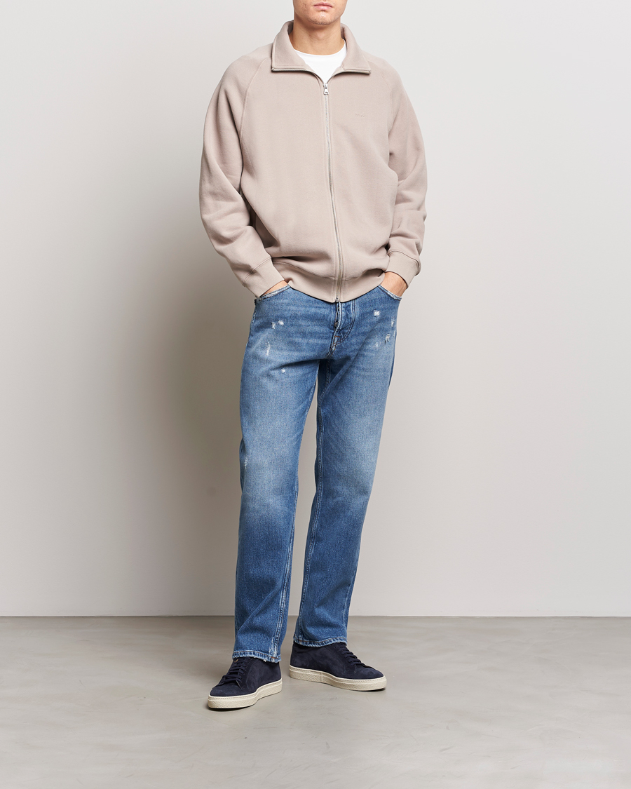 Herr | Tröjor | NN07 | Carlo Full-Zip Sweatshirt Khaki Sand