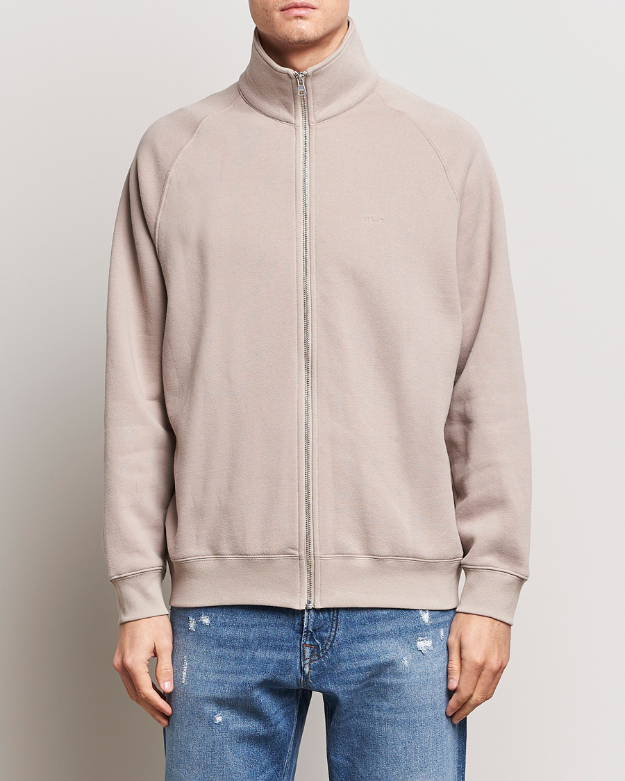 Herr | Tröjor | NN07 | Carlo Full-Zip Sweatshirt Khaki Sand