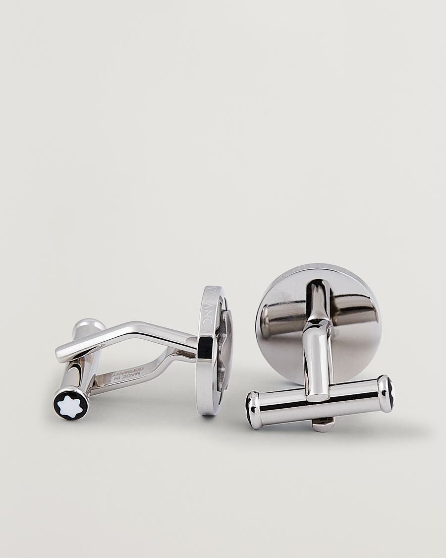 Herre |  | Montblanc | Cufflinks Steel Snowcap Onyx