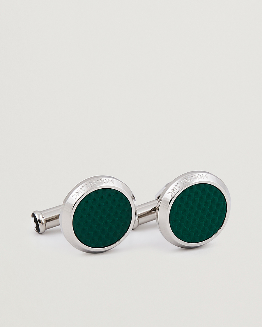 Herr | Manschettknappar | Montblanc | Cufflinks Meisterstück Green Steel