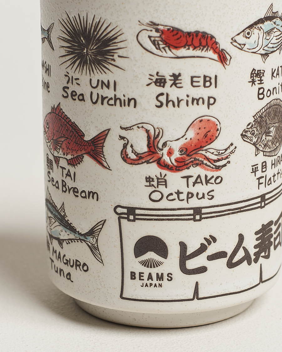 Herr |  | Beams Japan | Ceramic Fish Sushi Cup White