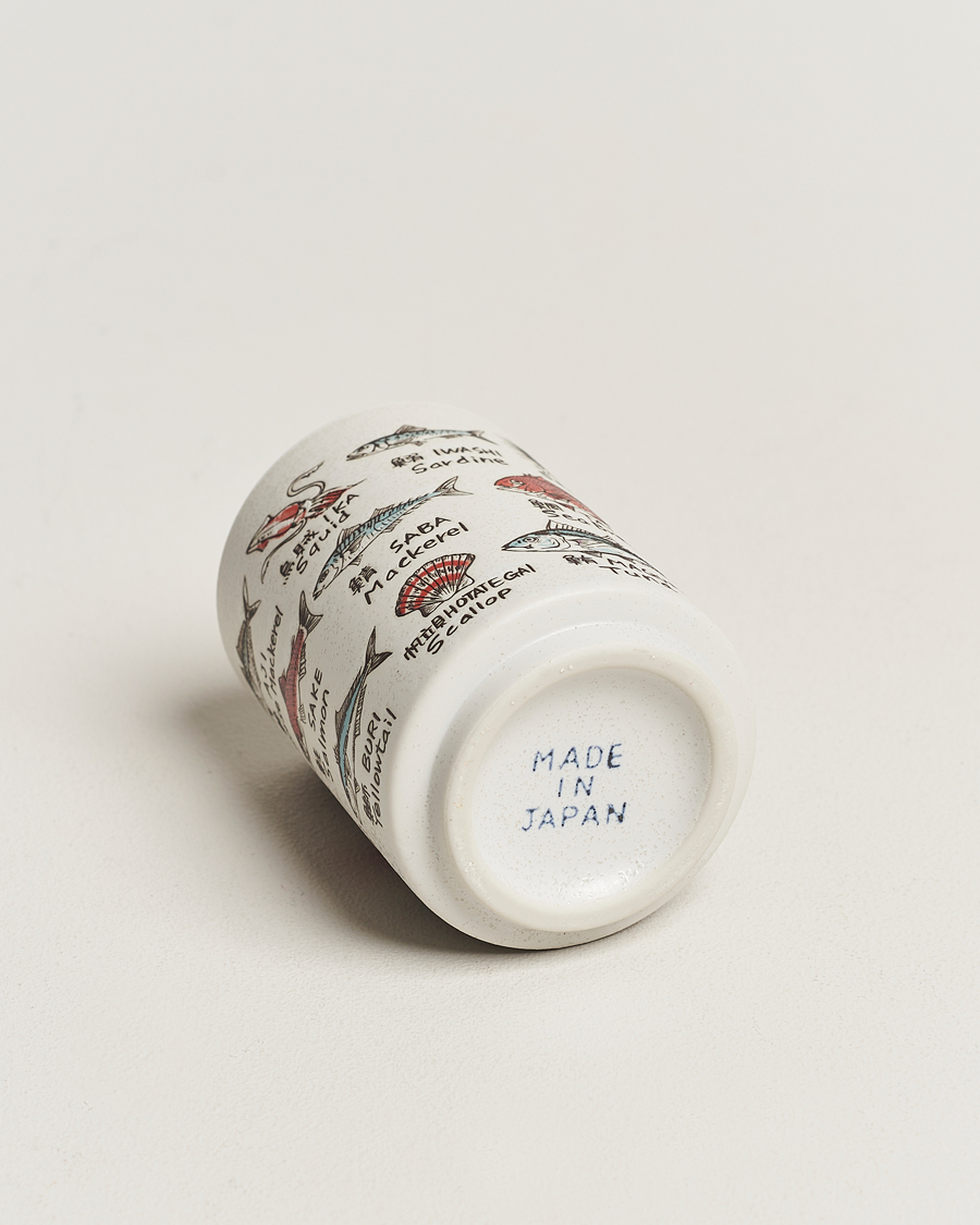 Herr | Beams Japan Ceramic Fish Sushi Cup White | Beams Japan | Ceramic Fish Sushi Cup White