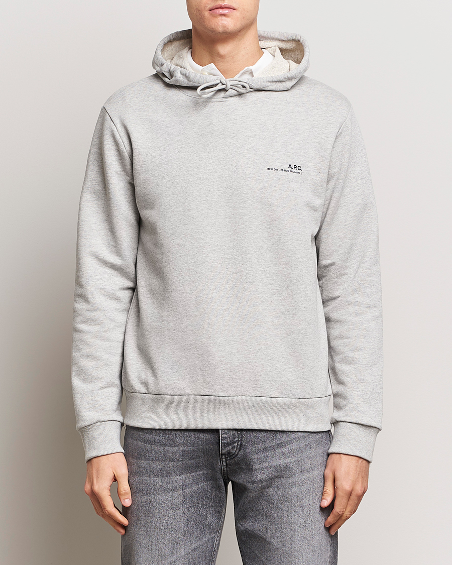 Herr | Tröjor | A.P.C. | Item Hoodie Heather Grey