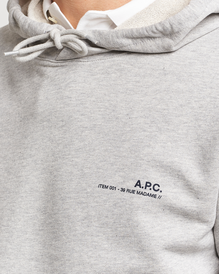 Herr | Tröjor | A.P.C. | Item Hoodie Heather Grey