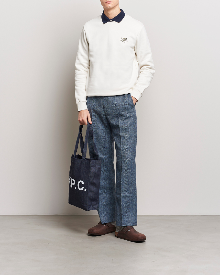 Herr | Tröjor | A.P.C. | Rider Sweatshirt Chalk