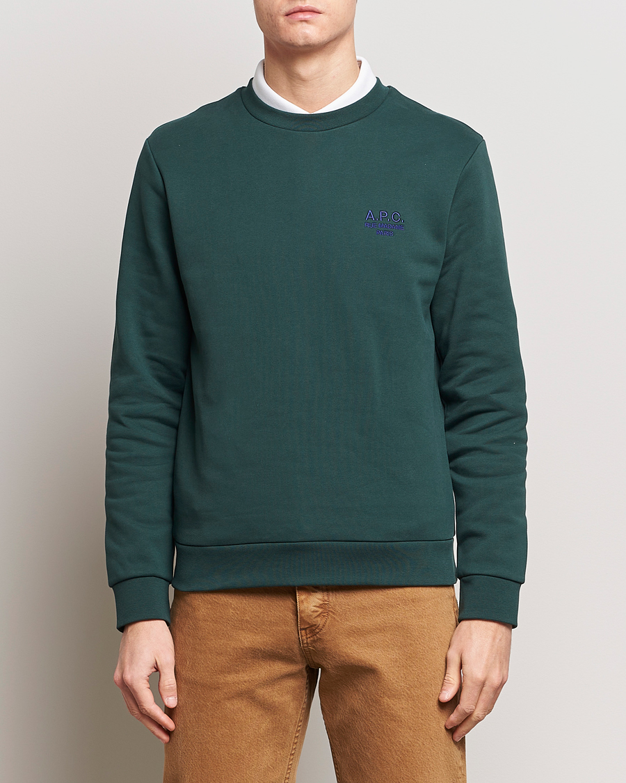 Herr | Contemporary Creators | A.P.C. | Rider Sweatshirt Pine Green