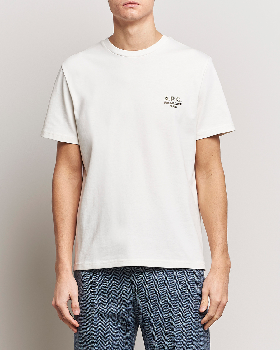 Herr | Kortärmade t-shirts | A.P.C. | Raymond T-Shirt Chalk