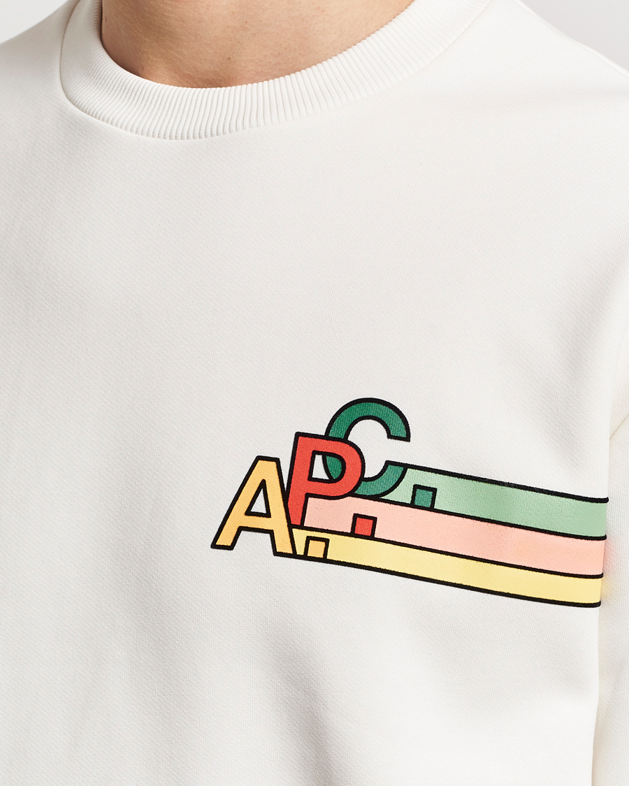 Herr | Tröjor | A.P.C. | Spring Sweatshirt Chalk
