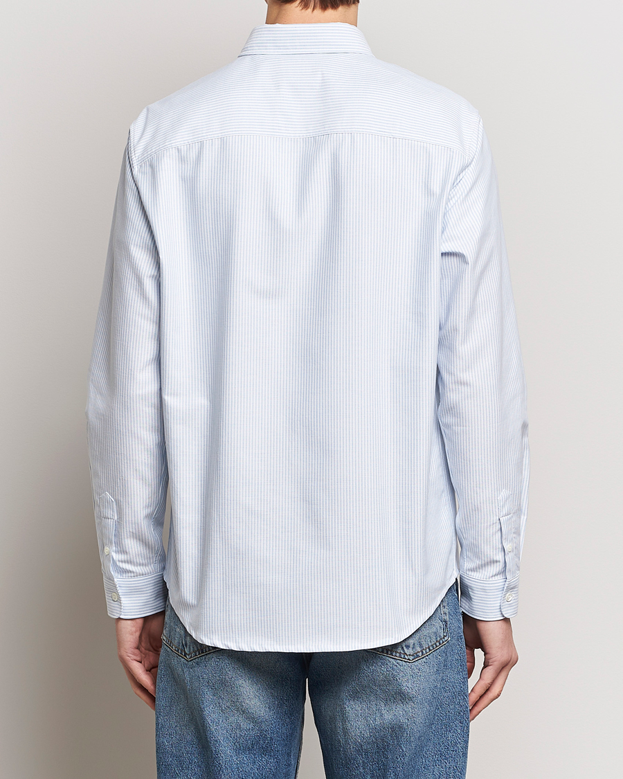 Herr | Skjortor | A.P.C. | Greg Striped Oxford Shirt Blue/White
