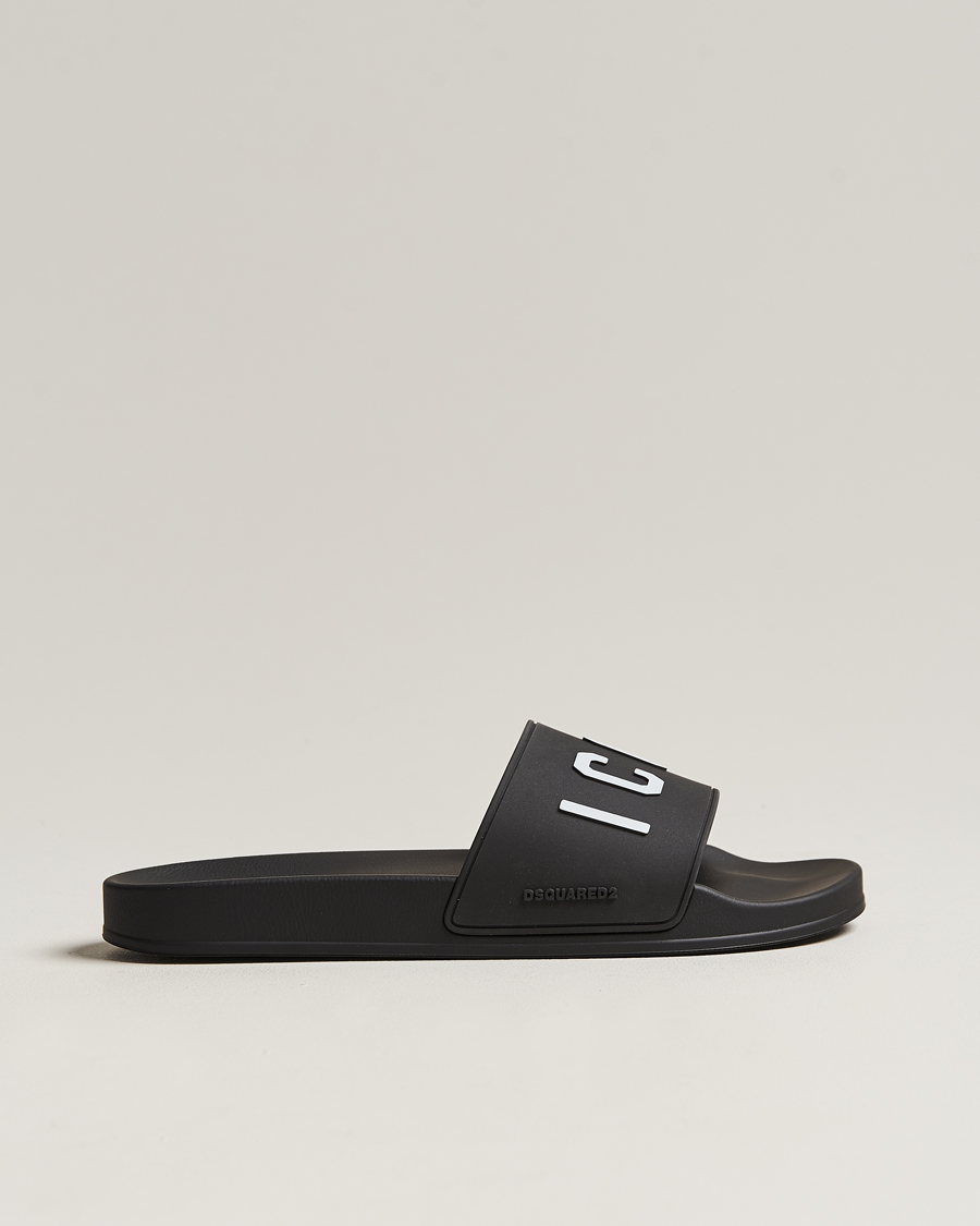 Herr | Dsquared2 Be Icon Slides Black | Dsquared2 | Be Icon Slides Black