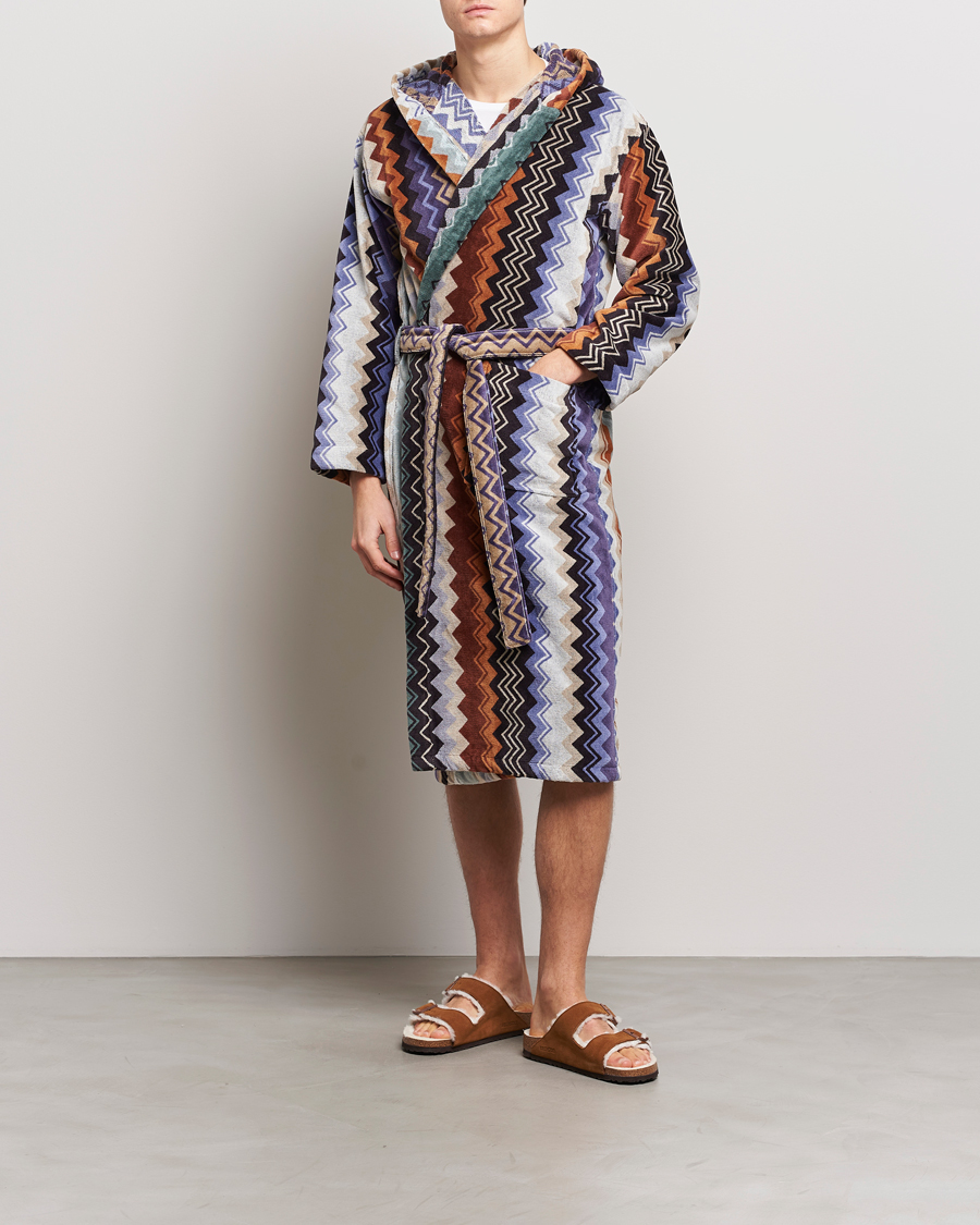 Herr | Pyjamas & Morgonrockar | Missoni Home | Giacomo Bathrobe Verde Multi