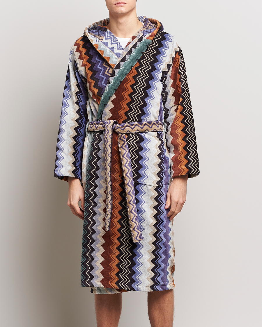 Herr | Pyjamas & Morgonrockar | Missoni Home | Giacomo Bathrobe Verde Multi