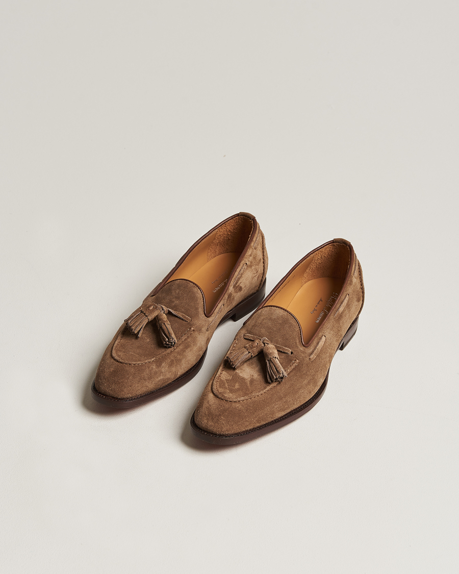 Men | Ralph Lauren Purple Label | Ralph Lauren Purple Label | Suede Tassel Loafers Dark Brown