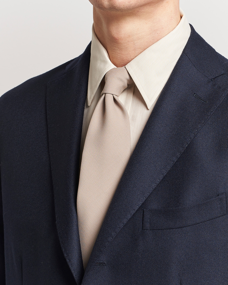 Herr | Ralph Lauren Purple Label Wool Tie Beige | Ralph Lauren Purple Label | Wool Tie Beige