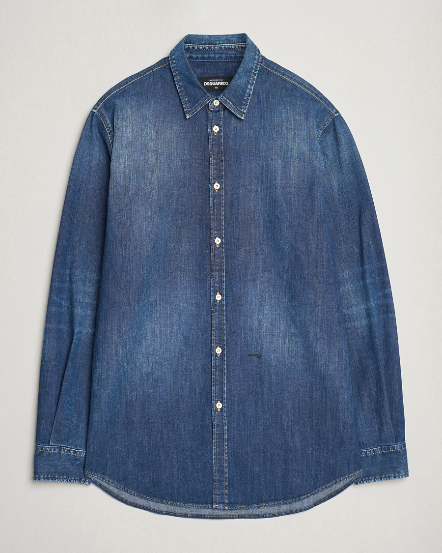 Herr | Skjortor | Dsquared2 | Relax Dan Denim Shirt Blue