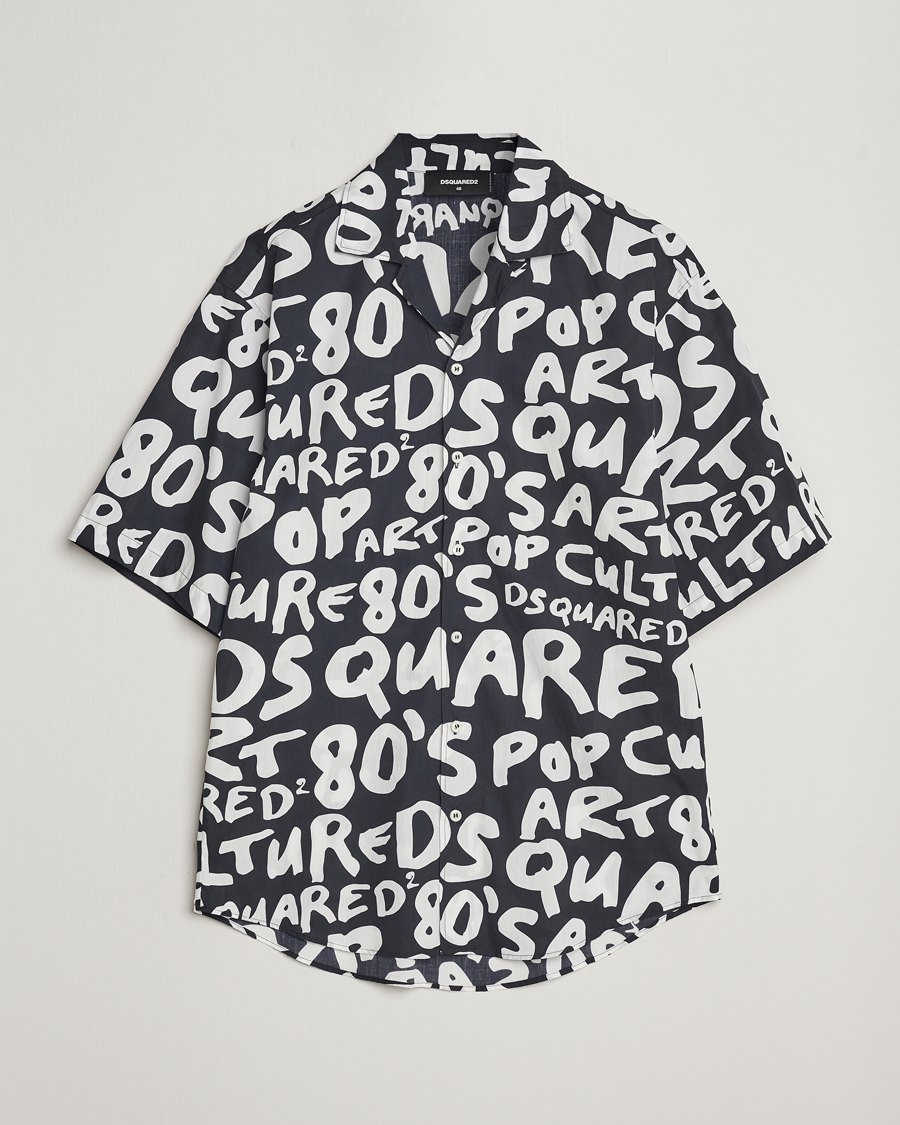Herr | Skjortor | Dsquared2 | Pop 80's Bowling Shirt Black