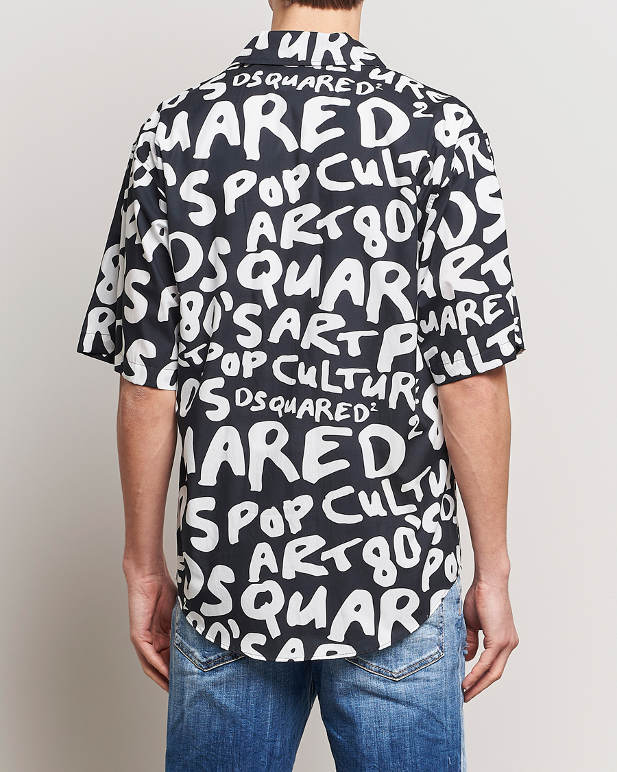 Herr | Skjortor | Dsquared2 | Pop 80's Bowling Shirt Black