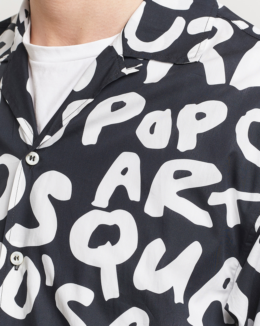 Herr | Skjortor | Dsquared2 | Pop 80's Bowling Shirt Black