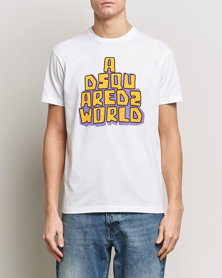 Herr | Kortärmade t-shirts | Dsquared2 | Cool Fit Logo Crew Neck T-Shirt White