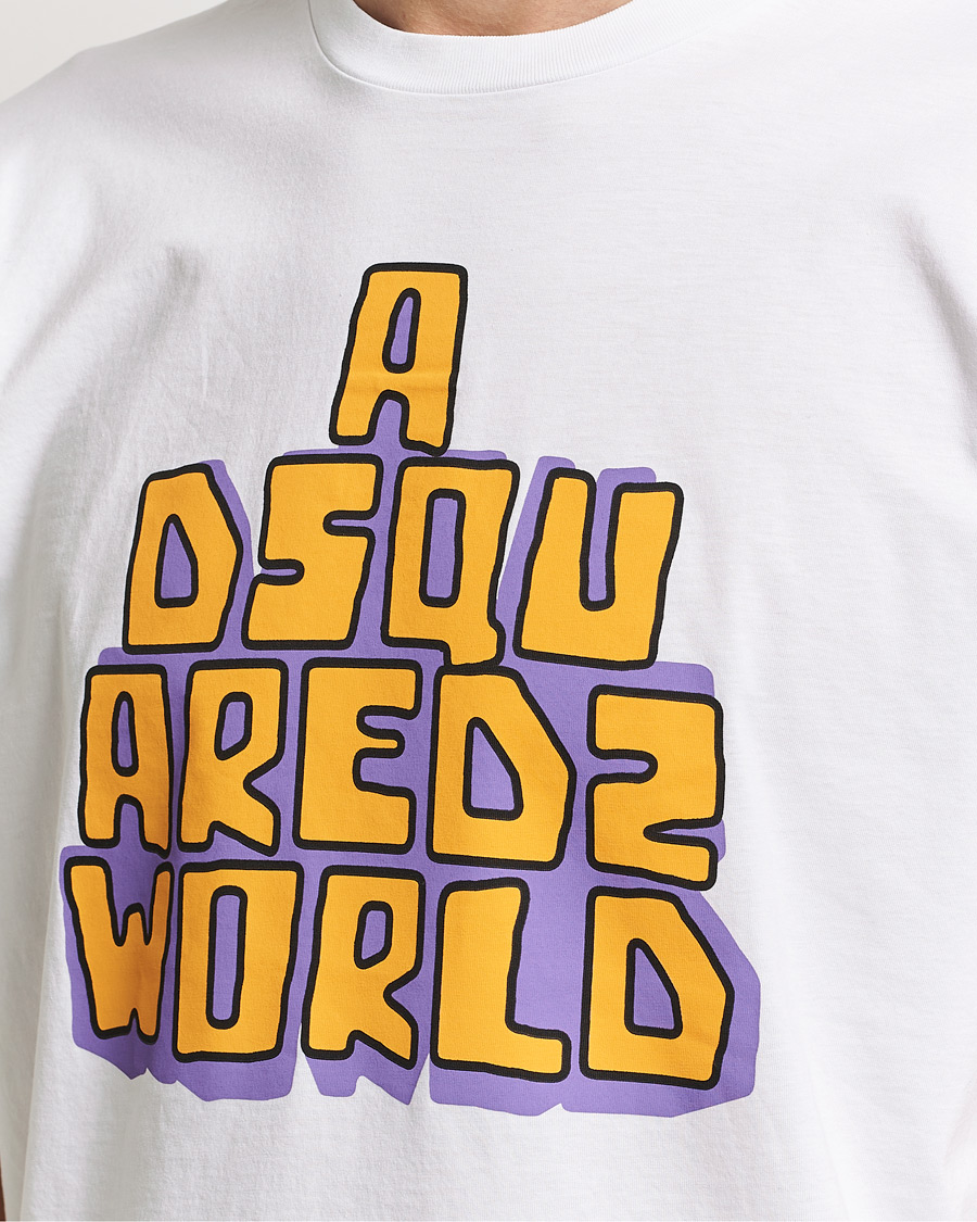 Herr | T-Shirts | Dsquared2 | Cool Fit Logo Crew Neck T-Shirt White
