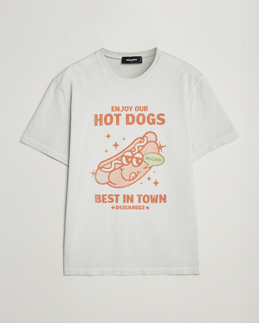 Herr | T-Shirts | Dsquared2 | Regular Fit Logo Crew Neck T-Shirt Mint