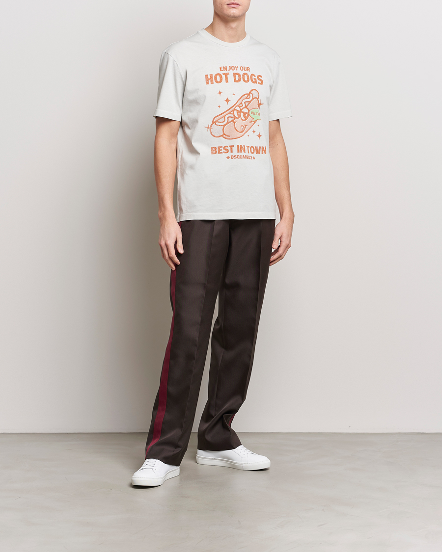 Herr | T-Shirts | Dsquared2 | Regular Fit Logo Crew Neck T-Shirt Mint