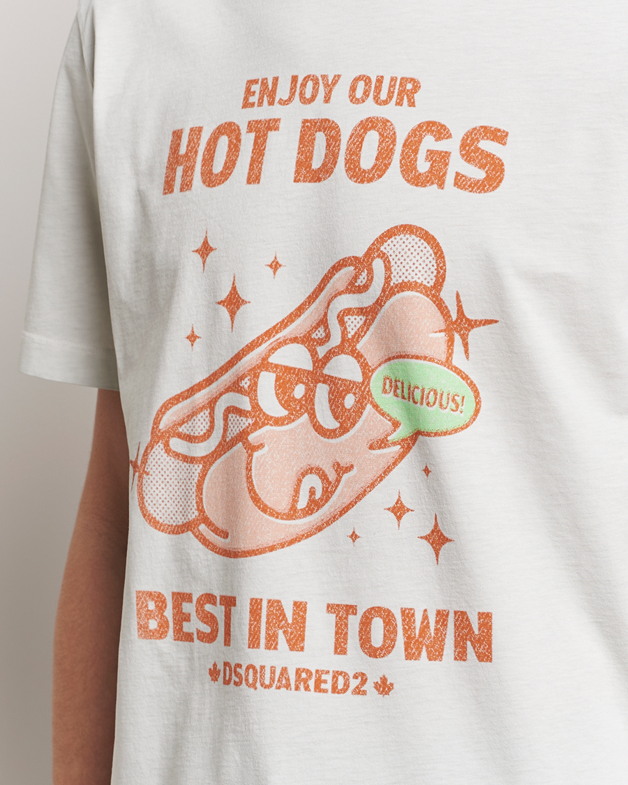 Herr | T-Shirts | Dsquared2 | Regular Fit Logo Crew Neck T-Shirt Mint