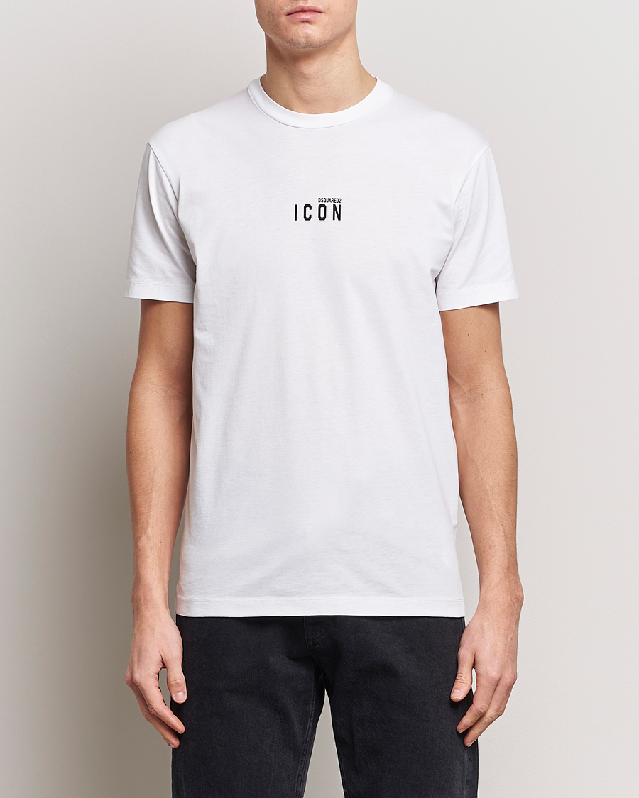 Herr | Lojalitetserbjudande | Dsquared2 | Icon Small Logo Crew Neck T-Shirt White