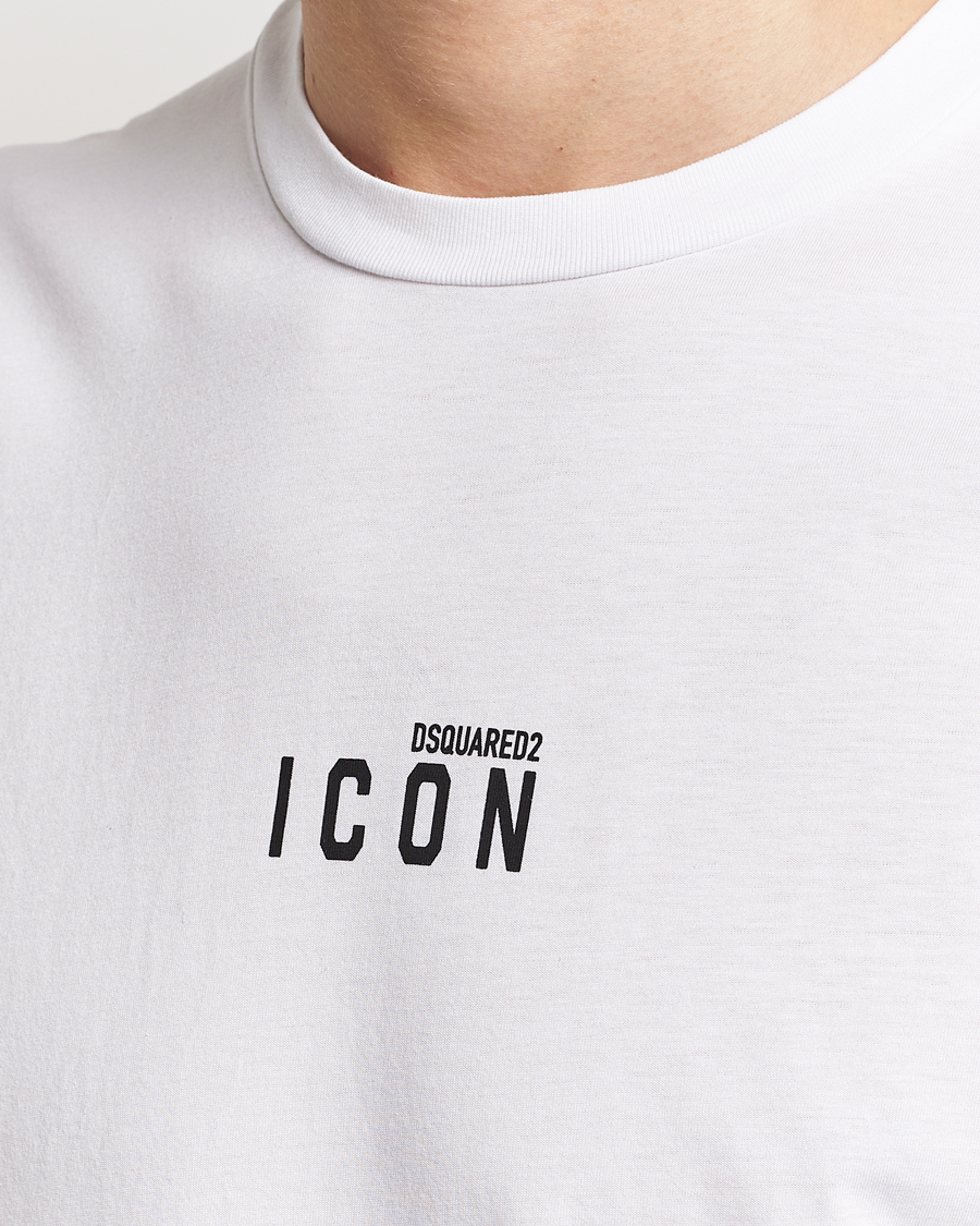 Herr | T-Shirts | Dsquared2 | Icon Small Logo Crew Neck T-Shirt White