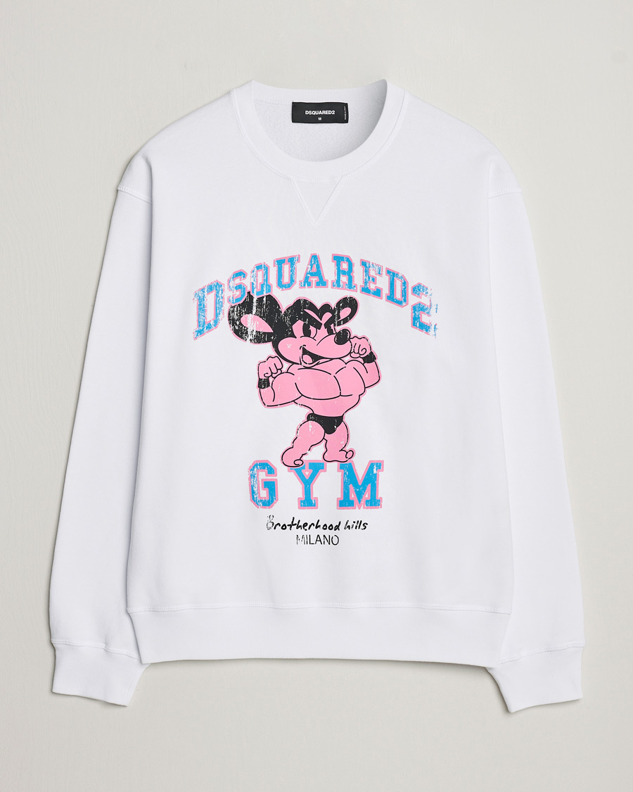 Herr | Tröjor | Dsquared2 | Cool Fit Crew Neck Sweatshirt White
