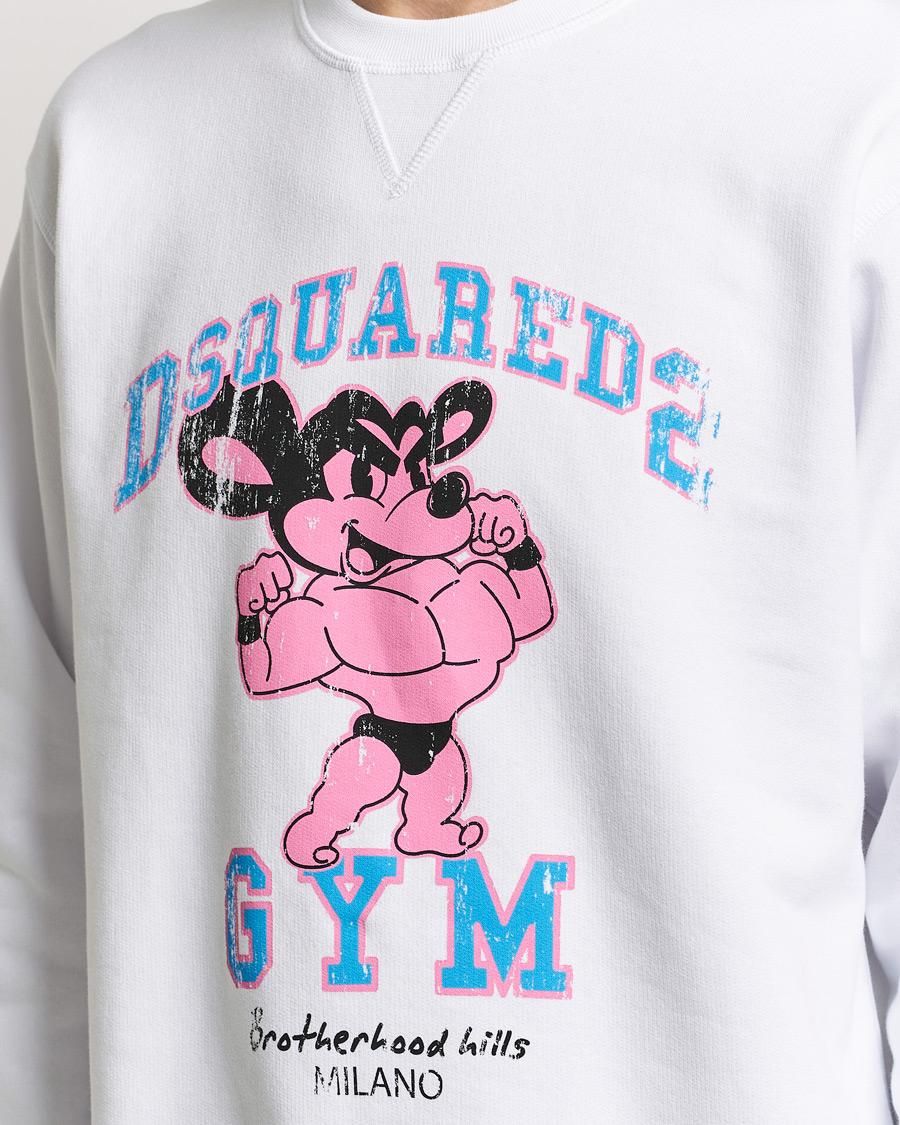 Herr | Tröjor | Dsquared2 | Cool Fit Crew Neck Sweatshirt White