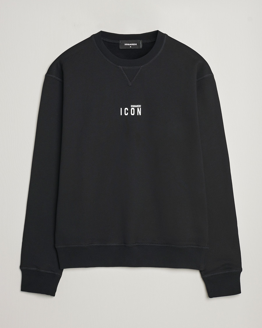 Herr | Tröjor | Dsquared2 | Icon Small Logo Crew Neck Sweatshirt Black