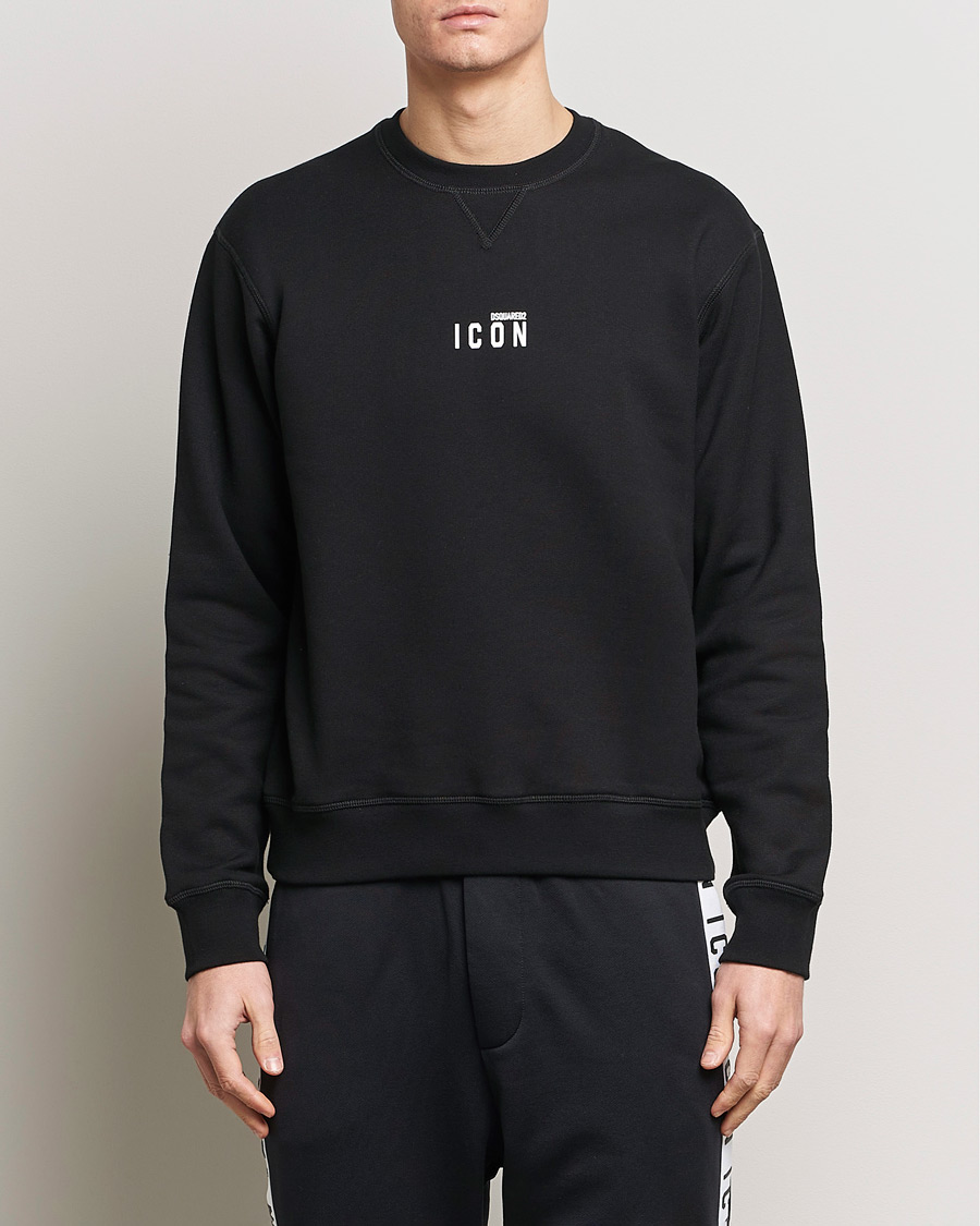 Herr | Tröjor | Dsquared2 | Icon Small Logo Crew Neck Sweatshirt Black